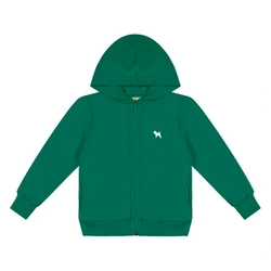 Jaqueta Moletom com Capuz Básica Verde Charpey - Unissex