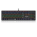 Teclado Mecânico Gamer Redragon Valheim Rainbow Preto Switch Azul - K608-r Pt-blue