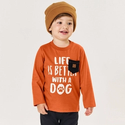 Camiseta Manga Longa Dog Ferrugem Tileesul - Masculina