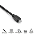 Cabo Mini Displayport Macho para Displayport Macho V.1.2 28awg Puro Cobre 2 Metros - Pmddpm-2