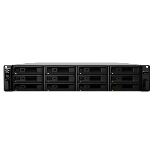 NAS Synology Rackstation 12 baias RS3618xs 2U (Xeon D-1521, 8GB DDR4, 4x 1GbE LAN, 2x PCIe x8 slot, sem discos)