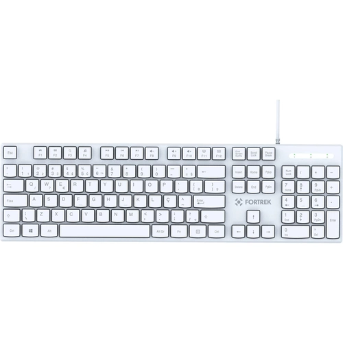 Teclado Fortrek Office K15 Slim USB Branco - 84953