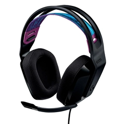 Headset Gamer Logitech G335 Estereo, 3.5mm para PC/ PlayStation/ Xbox/ Switch/ Mobile, Driver 40mm, Preto - 981-000977