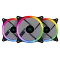 Kit Cooler Fan Gamer para Gabinete 3un Vinik V.ring 5.0 Full Halo 120mm - Led Fixo 5 Cores - Fhalox3