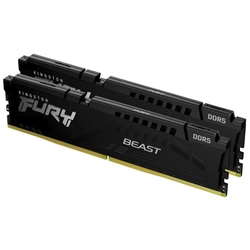 Kit Memórias Kingston Fury de 64GB (2x32GB) DIMM DDR5 5600MT/s FURY Beast Black 1.25V CL40 - KF556C40BBK2-64
