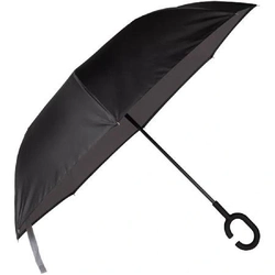 Guarda-chuva Invertido Preto e Cinza 003781