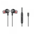 Fone de Ouvido Intra auricular Bright Ghost USB-C Com Microfone Preto Fn574
