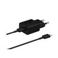 Carregador de Parede Samsung Rápido 15W, Com Cabo, Bivolt Preto