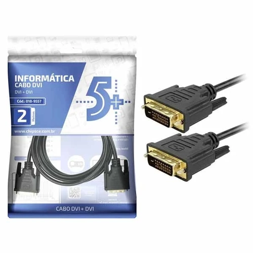 Cabo Dvi (24+1) P/ Dvi (24+1) 2m Preto