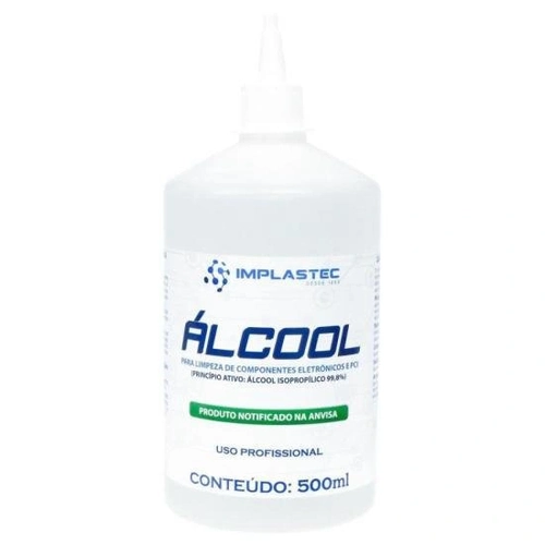 Álcool Para Limpeza De Eletrônicos 500ml Implastec - Cx / 10