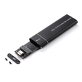 Case para SSD M.2 NVMe F3 CS-ADP-NGFFNVME PCIe SATA 2230 2242 2260 2280 USB e USB-C 3.0 Preto