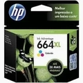 Cartucho Original HP 664XL Color - 1115 / 2134 / 2136 / 2676 / 3636 / 3776 / 3786 / 3788 / 3790 / 3836 / 4536 / 4676 / 5076 / 5276