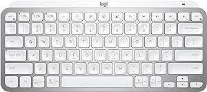 Teclado Logitech MX Keys Mini, Layout US, Bluetooth, USB, Easy-Switch, Recarregável, Cinza, Sem Fio - 920-010506
