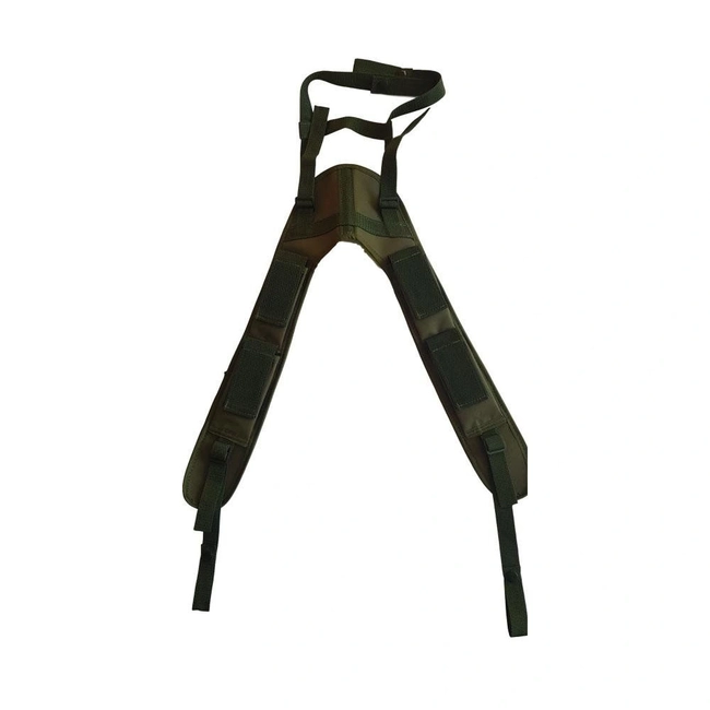 Suspensório Militar Verde 4 Bolsos (Botão)