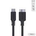 Cabo para HD Externo Usb-c Tipo C para Micro USB B 3.0 1 Metro Preto - P3ucmbp-1