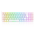 Teclado Mecanico Redragon Ashe Lunar White RGB Switch Azul - K626-KB-W PT-BLUE