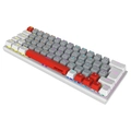 Teclado Mecanico Gamer Pcyes Kuromori White Ghost Rainbow Switch Red - PTKMWG60RD