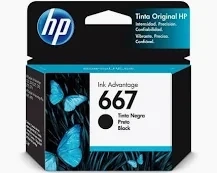 Cartucho Original HP 667 Preto - 1200 / 2300 / 2700 / 6400