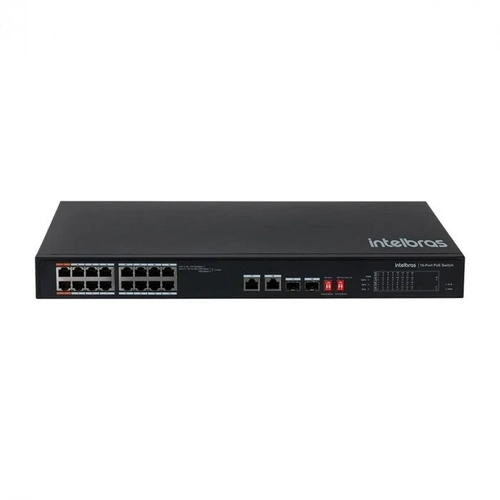 Switch Intelbras 16p Fast Poe 2p Gigabit Hi-poe - Sf 1822