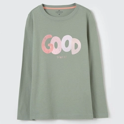 Camiseta Manga Longa Estampada Hering - Feminina