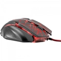 Mouse Gamer Usb 3200dpi Spider 2 Om-705 Preto/vermelho Fortrek