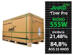 Painel Solar Jinko 555W 144 CEL. P TYPE MONO 21,48% EFICIENCIA