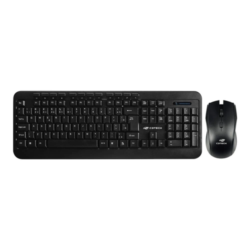 Kit Teclado + Mouse C3 Tech Sem Fio K-w60bk