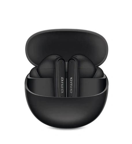 Fone de Ouvido Eardbud AIWA, Bluetooth, IPX4, ANC, Preto - AWS-EB-04-B