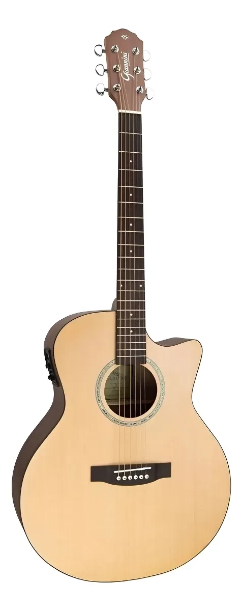 Violão Elétrico Flat Cutaway Nylon  Gnf3 Ceq Ns  Natural Satin