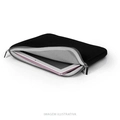 Case Neoprene para Notebook Até 15,6 Polegadas Preto e Cinza Bo400