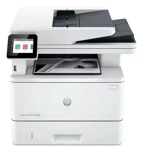 MULTIFUNCIONAL HP LASERJET PRO 4103FDW MONOCROMÁTICA WI-FI DUPLEX BLUETOOTH GIGABIT ETHERNET 110V BRANCA