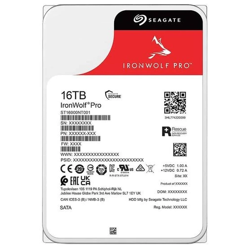 HD 16TB Seagate IronWolf Pro 7200RPM 256MB - ST16000NT001