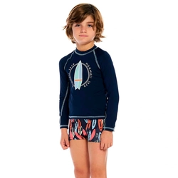 Blusa De Proteção Mormaii Manga Longa Slim Fit Proteção UV50+ - Azul Marinho