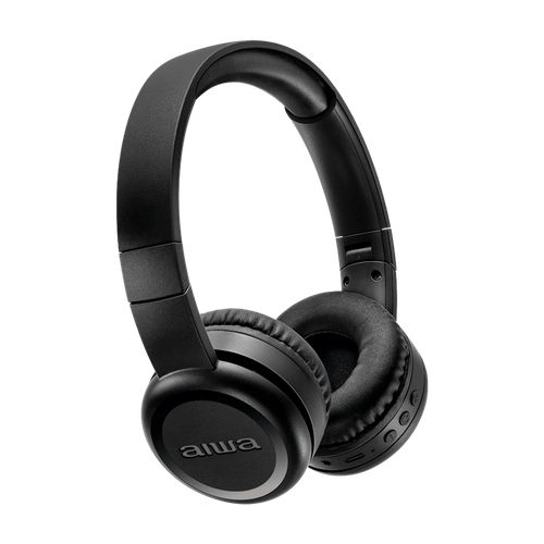 Fone de Ouvido Headphone AIWA, Bluetooth Drive 30mm, Preto - AWS-HP-03-B