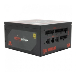 Fonte 650W Redragon 80 Plus Gold PFC Ativo Full Modular - RGPS-650W