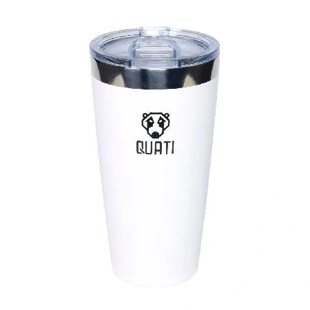 Copo Térmico Quati Com Tampa 473ml Branco - Cbct473