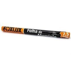 FOLHA DE ALUMINIO ROLO 45CM X 7,5M FOXLUX