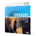 Encordoamento Violão Aço .012-.053 80/20 Bronze Ej11 d Addario