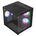 Gabinete Gamer Vinik G-cube Preto Vidro Temperado C/ 3 Fans - Gggcvbk
