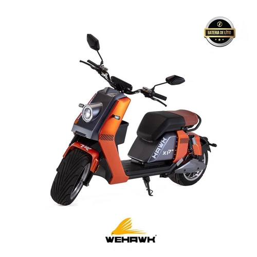 Scooter Eletrica Hawk Modelo X17 Plus 2000w Bat 60v 20ah 2 Lugares Orange Gs.03