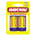 Pilha Rayovac As Amarelinhas 10298 d Grande Blister Com 2 1,5v