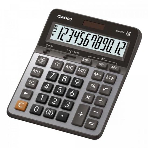 Calculadora De Mesa Casio Gx-120b 12 Dígitos Prata