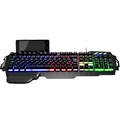 Teclado Multilaser Warrior Gamer Semi-Mecanico Superficie em Metal - iluminado - TC210