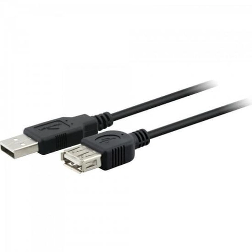 Cabo Fortrek Extensor USB A-Macho x A-Femea 1,8 Metros Preto - USX-101