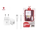 Carregador de Parede FJ-01i Universal Dual + Cabo Lightning