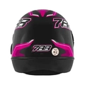 Capacete New Sport Moto Tamanho 58 Preto/rosa Pro Tork