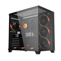 Gabinete Gamer Pcyes Forcefield Max Black Vulcan - Gffmaxbv