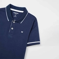Camisa Polo Manga Curta Azul Piquet Hering - Masculina