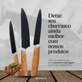 Kit 3 Facas Premium Churrasco Aço Inox Corte Afiado Grillrelax