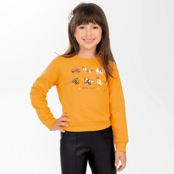 Blusa Moletom Peluciado Bordado Lantejoula Life Bug Cativa - Feminino